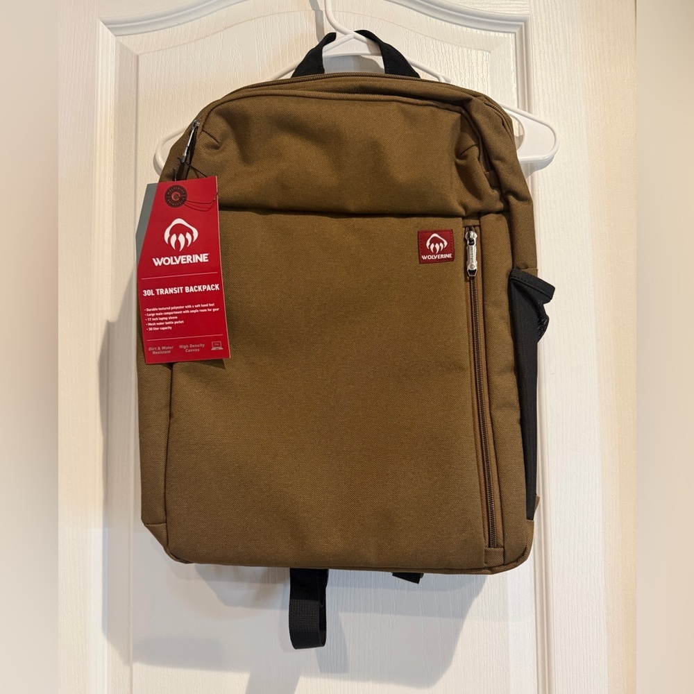 Wolverine Tan Backpack for Men 30 L